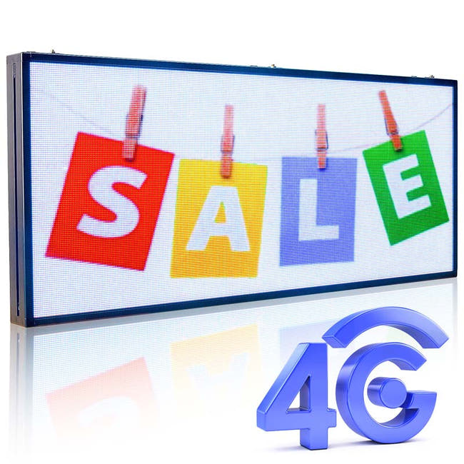 Leadleds 39in Led Ticker Tape Sign Advertising TV Screen Signboard 4G Cloud Control Secondary image