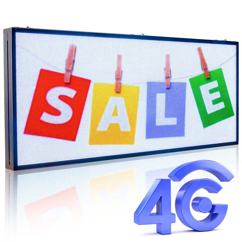 Leadleds 39in Led Ticker Tape Sign Advertising TV Screen Signboard 4G Cloud Control