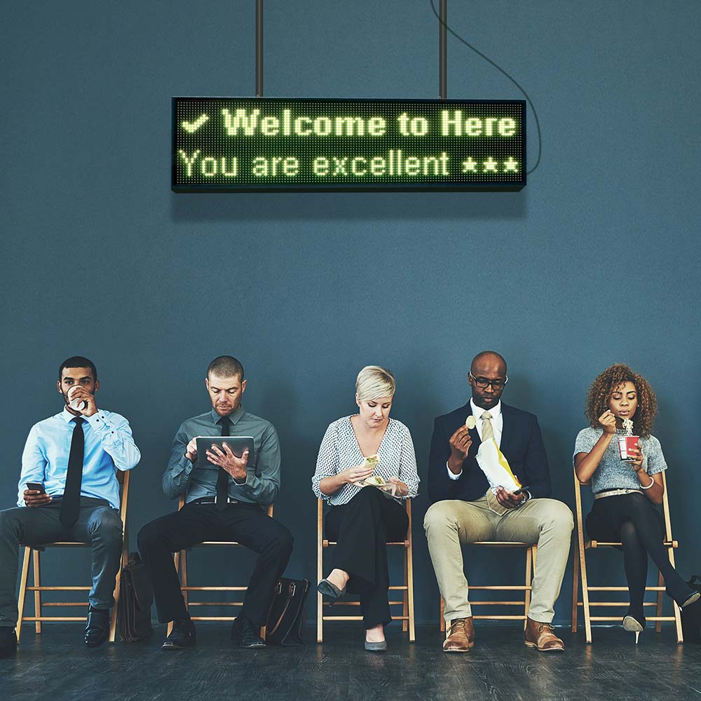 Leadleds WiFi Led Sign Business Sign Board Display Multicolor Message, 40 x 11-in Secondary image