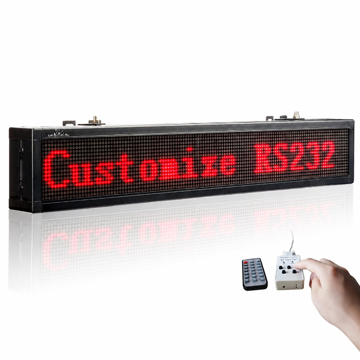 Programmable Red LED Scrolling Sign with Remote Control Main image