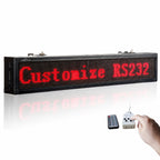 Programmable Red LED Scrolling Sign with Remote Control