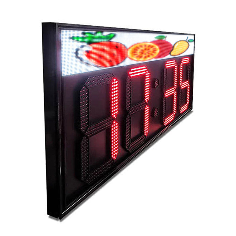 Leadleds 52 in Super Bright Led Clock Display Outdoor Countdown Up Pro