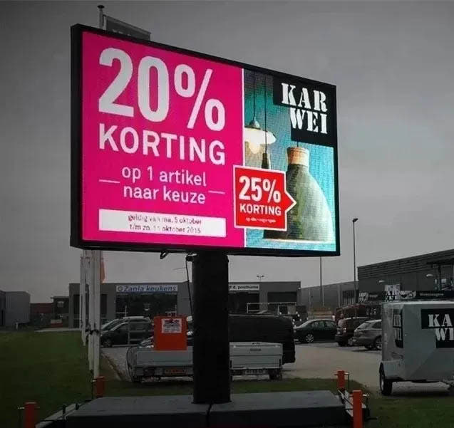 Outdoor Programmable LED Sign – High Brightness Scrolling Message Board for Outdoor Business Use | Leadleds