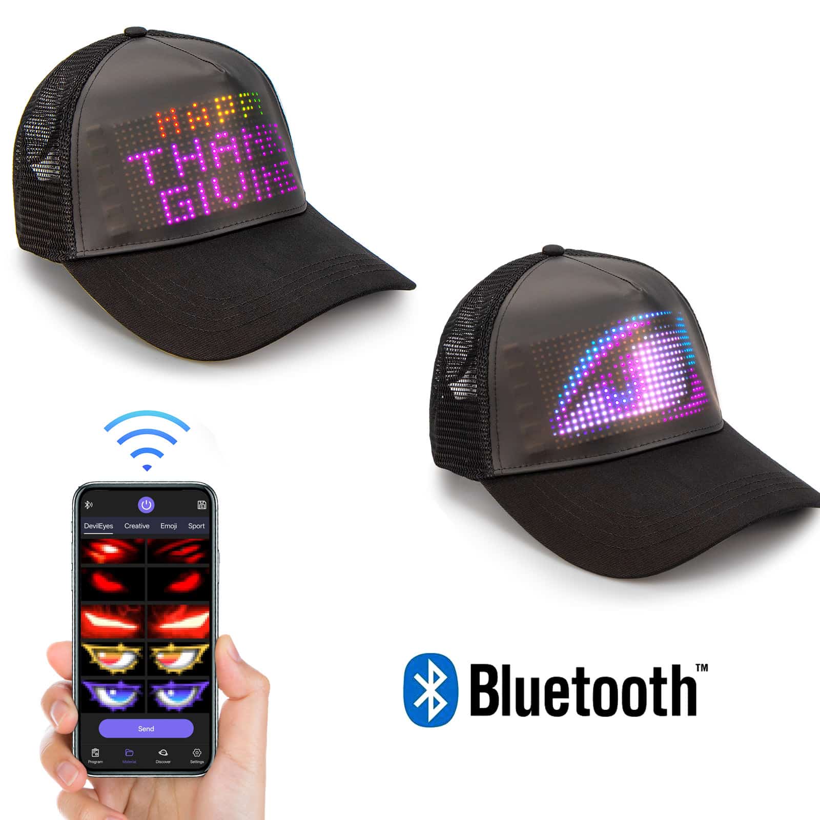 led hat display