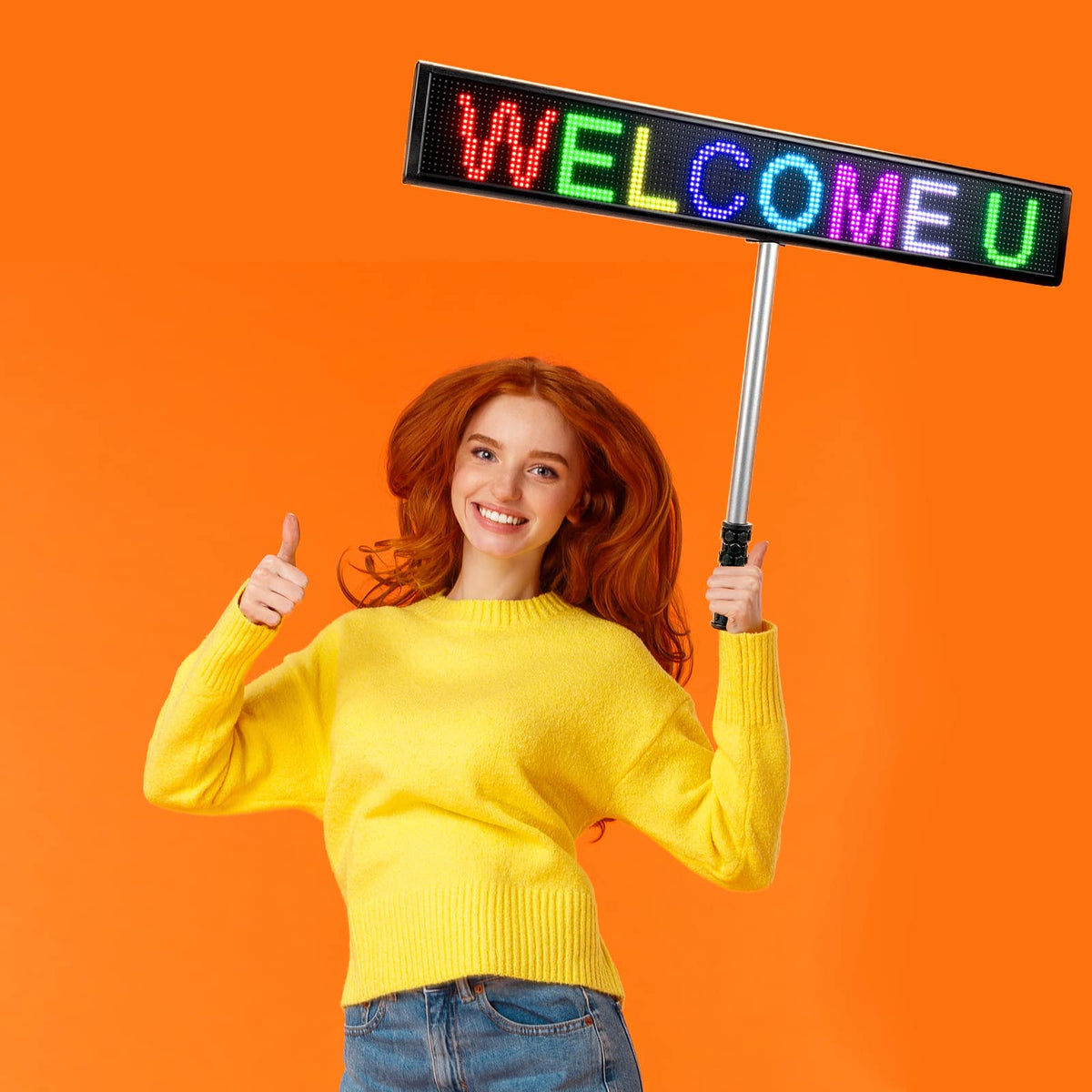 Leadleds Portable Wireless Programmable LED Sign