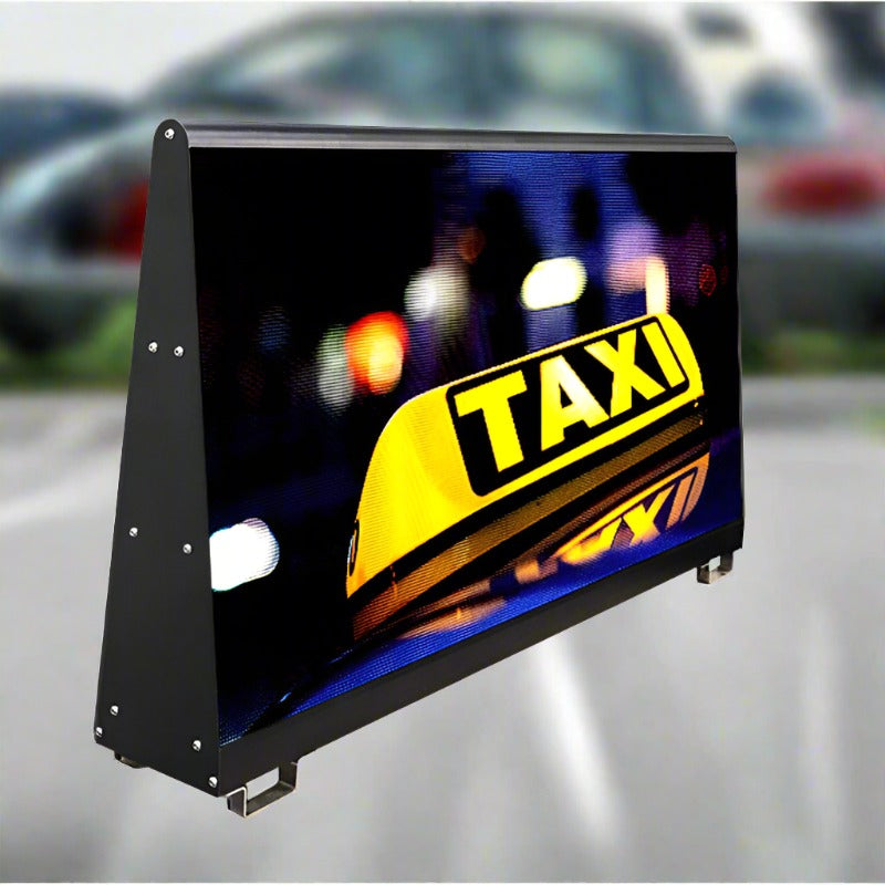 Letrero LED de 38" con movimiento para techo de vehículos, HD, matriz de 312 × 156 píxeles Imagen secundaria del producto