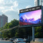 LED billboard with printed logo