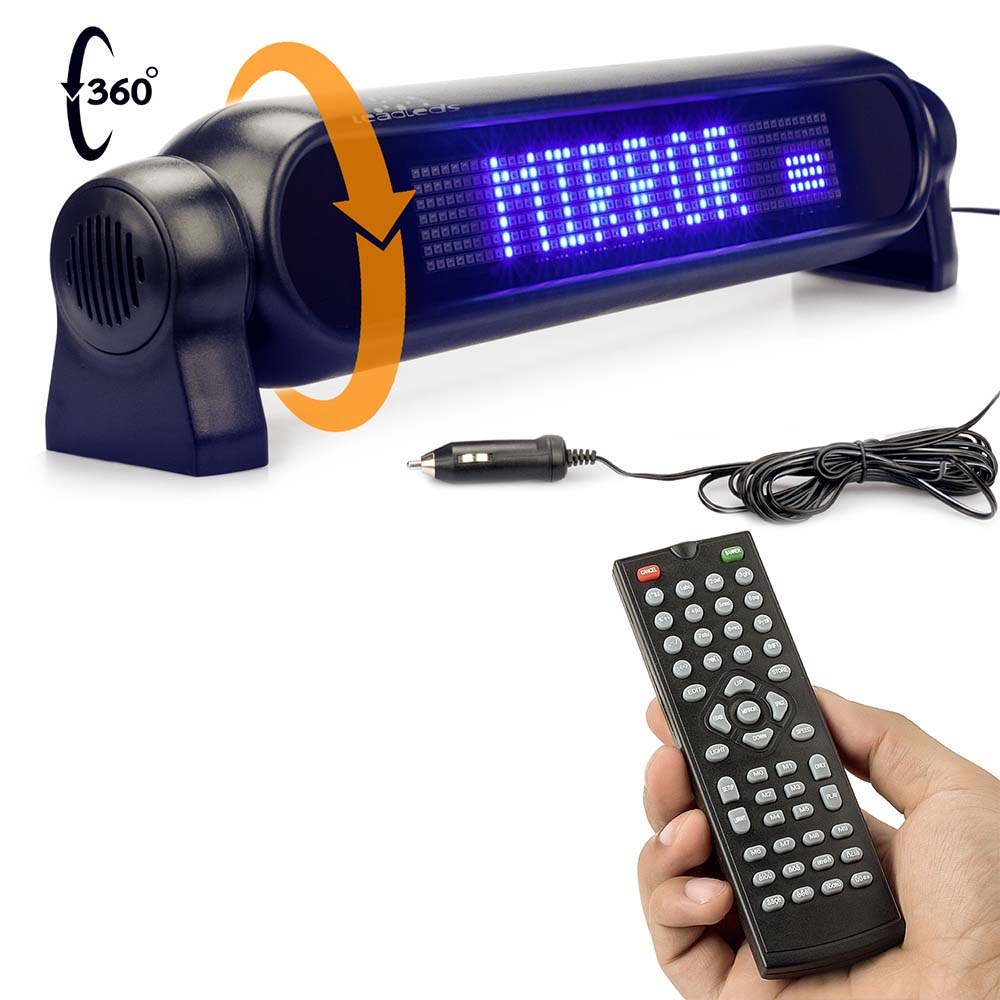 Leadleds Car Sign Scrolling Message Board Mirror Function