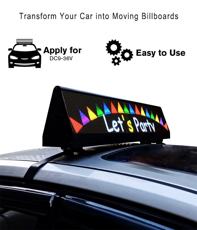Vehicle LED Message Board – Bluetooth WiFi Controlled Sign for Food Truck and Mobile Business | Leadleds