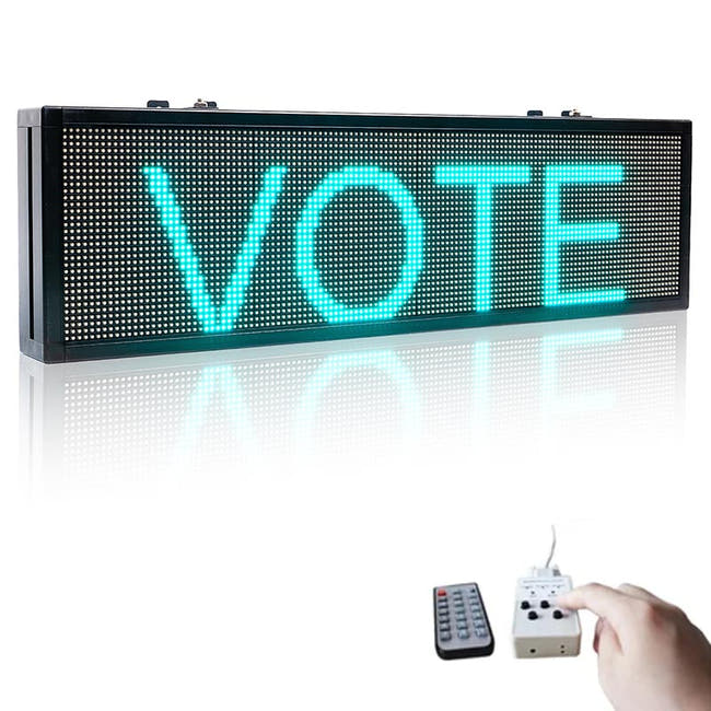 Leadleds Scrolling Led Sign Board with Keyboard Selected Message Quickly Display Main image