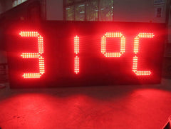 Leadleds 6 in Led Temperature Display for Indoor -15°C ~40°C Auto Detection