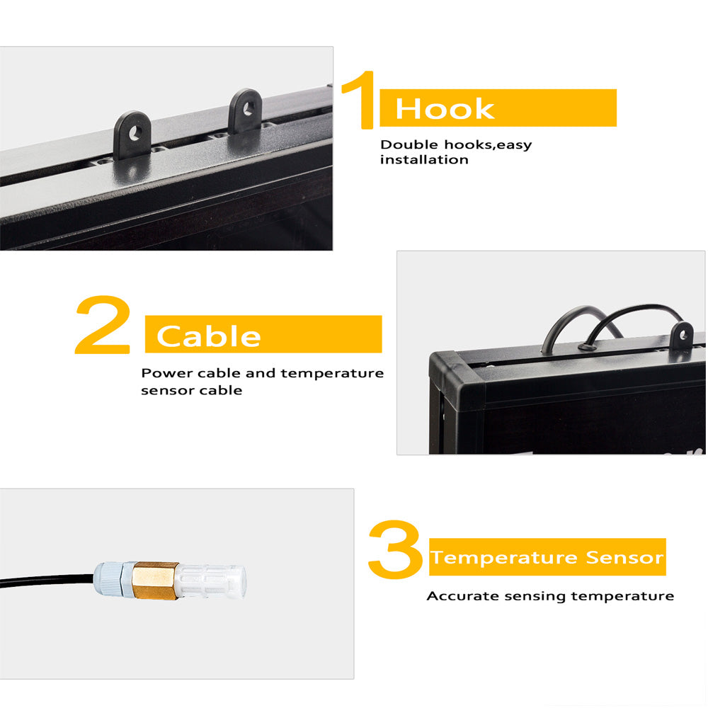 Leadleds Temperature and Humidity Display Industrial Temperature and Humidity Instrument Large - Leadleds