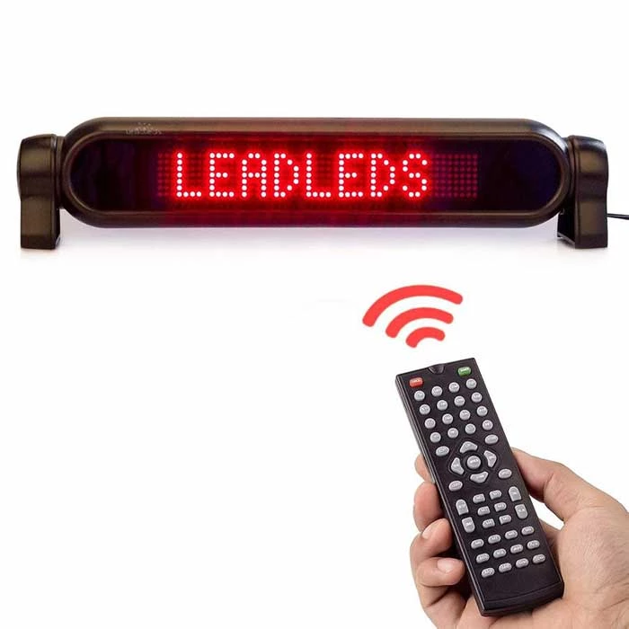 Leadleds 12v LED Car Advertising Signs Programmable LED Panel Scrolling Text Information Multi-language Image secondaire du produit