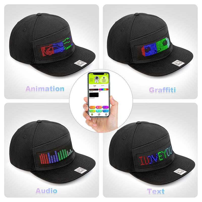 led sign hat