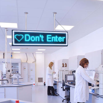 Leadleds WiFi Led Sign Business Sign Board Display Multicolor Message, 40 x 11-in