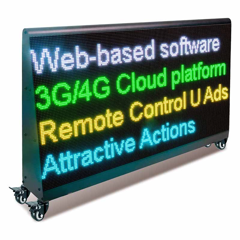 Leadleds Mobile Led Screen Frame A Outdoor Double-Sided TV Board with Wheels Secondary image