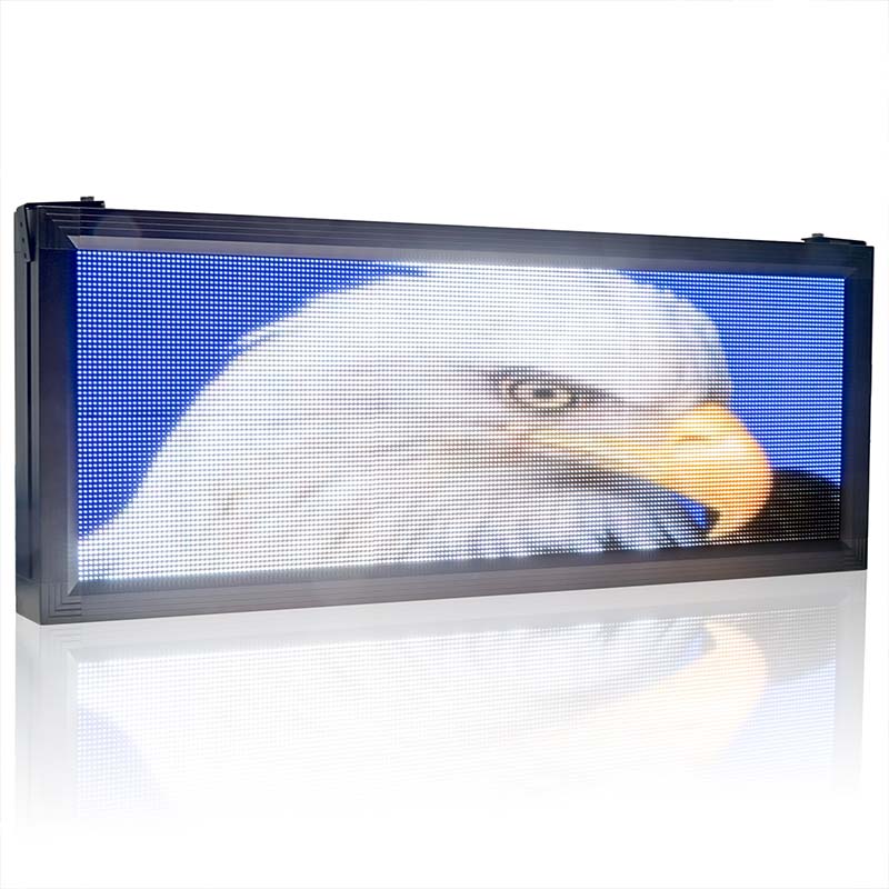 Leadleds Programmable Led Signs Outdoor Led Screen Full Color Advertising Business Sign, 41 x 15in