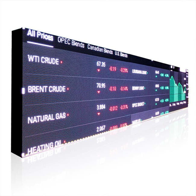 Leadleds Programmable Led Ticker Tape Display Board Digital Signage with SDK Docking Stock Market Finacial News Image principale du produit