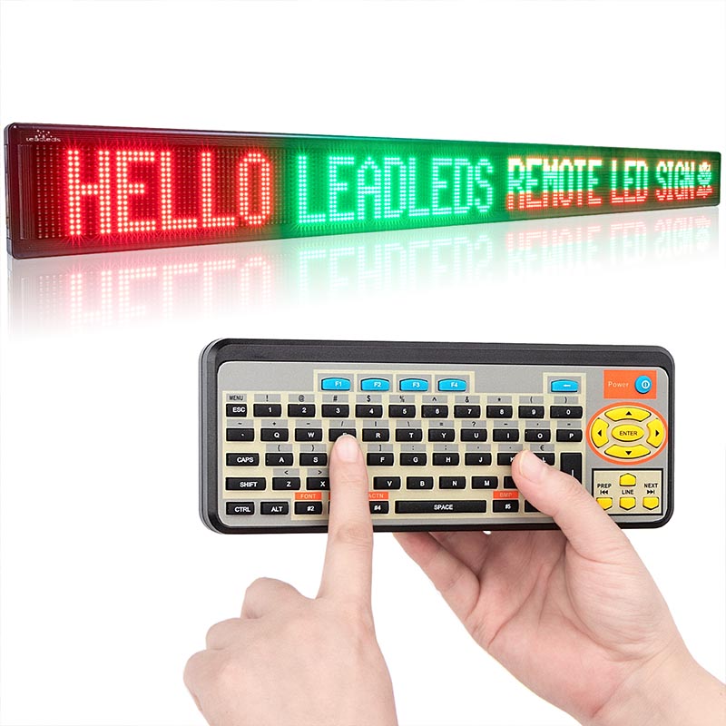 Leadleds 53 in Remote Led Display Board Tricolor Outdoor Digital Signage Super Brightness Main image