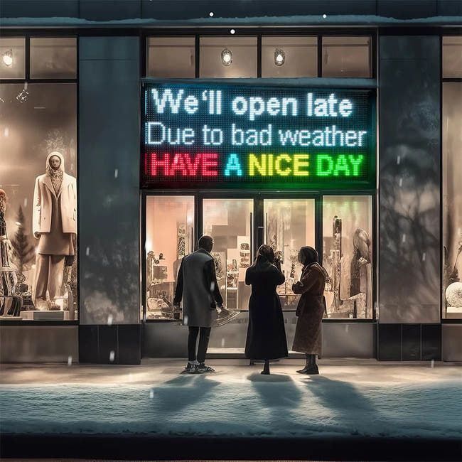 led window sign Secondary image