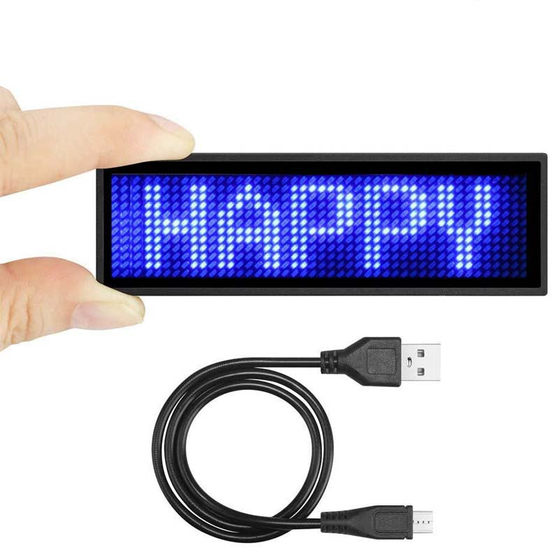 Leadleds Bluetooth LED Name Badge Rechargeable Name Tag