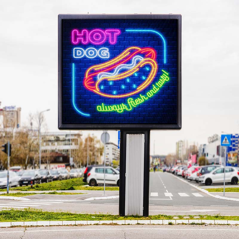 Leadleds 3.8 x 5.7Ft Outdoor Led Billboard Programmable Custom LED Screen Full Color Display Picture Video Text Main image
