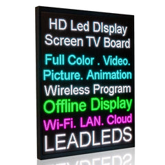 Leadleds Full Color LED Video Screen High Definition Display Message Board for Door Header