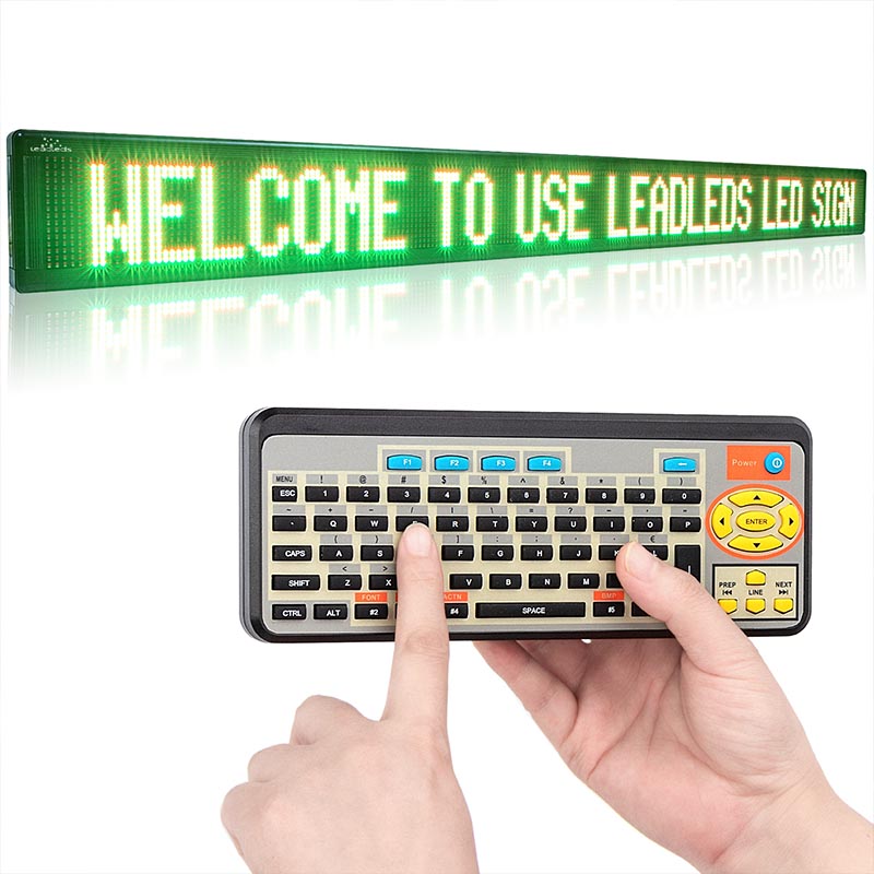 Leadleds 53 in Remote Led Display Board Tricolor Outdoor Digital Signage Super Brightness