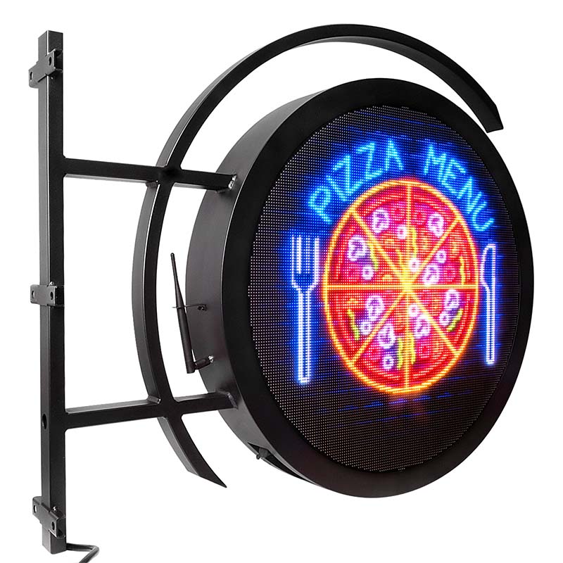 Leadleds Round Shaped Outdoor Led Video Display Waterproof by Phone Control Message, Dia 60cm Главное изображение товара