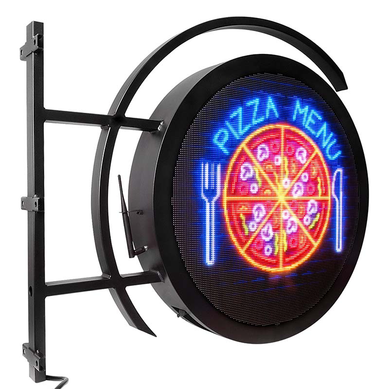 Leadleds Round Shaped Outdoor Led Video Display Waterproof by Phone Control Message, Dia 60cm