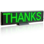 programmable led sign single color text display