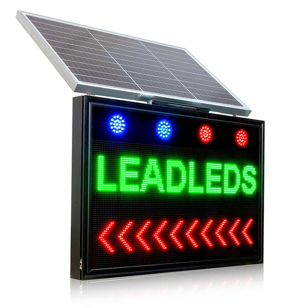 Led solar panel top
