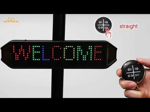 Leadleds Animation Bicycle LED Panel Scrolling Message Warning Sign App Control