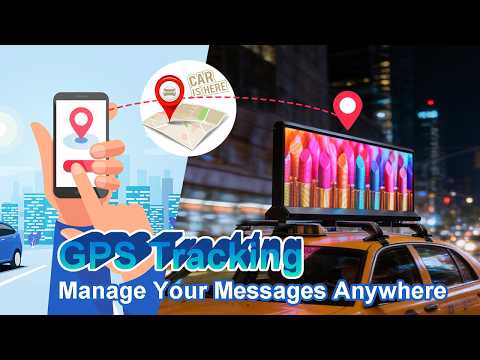 Dual-sided P2.5 LED vehicle display