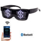 Leadleds Customizable Bluetooth LED Glasses Display Messages, Animation, Drawings for Fun