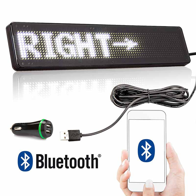 Bluetooth Car Sign Scrolling Message Boards