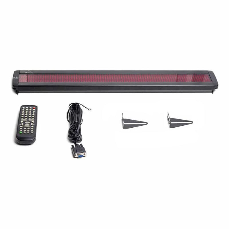 LED light bar with remote control, cable, and mounting brackets