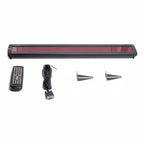 LED light bar with remote control, cable, and mounting brackets