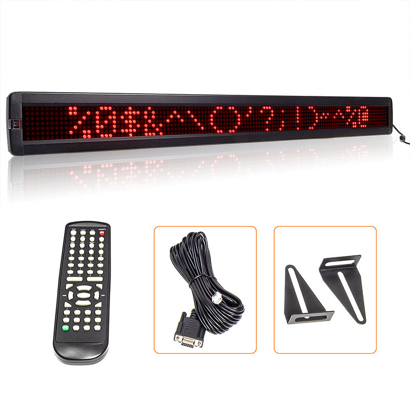 Leadleds 38" x 4" Remote Programmable Led Sign Scrolling Message Board for Your Business