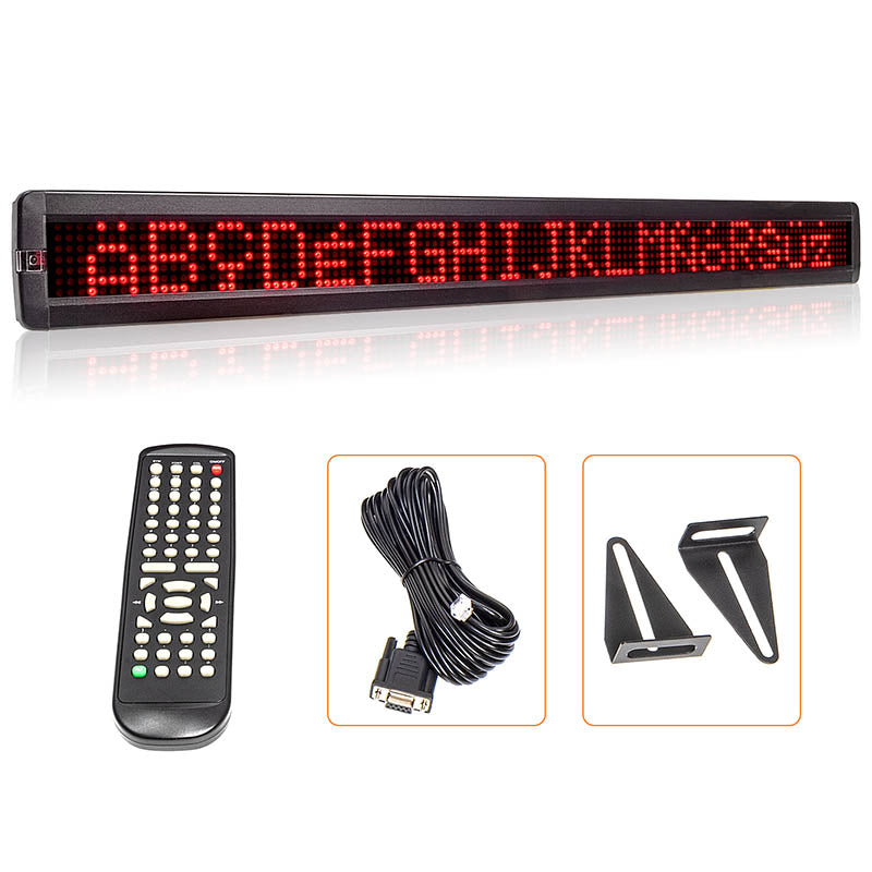 Leadleds 38" x 4" Remote Programmable Led Sign Scrolling Message Board for Your Business