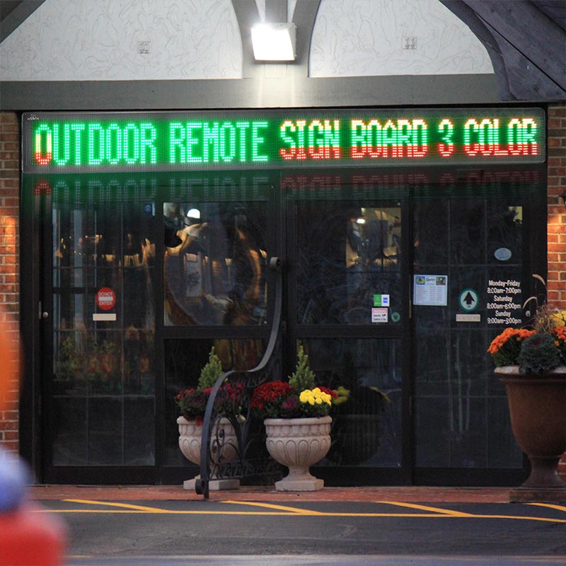 Leadleds 53 in Remote Led Display Board Tricolor Outdoor Digital Signage Super Brightness