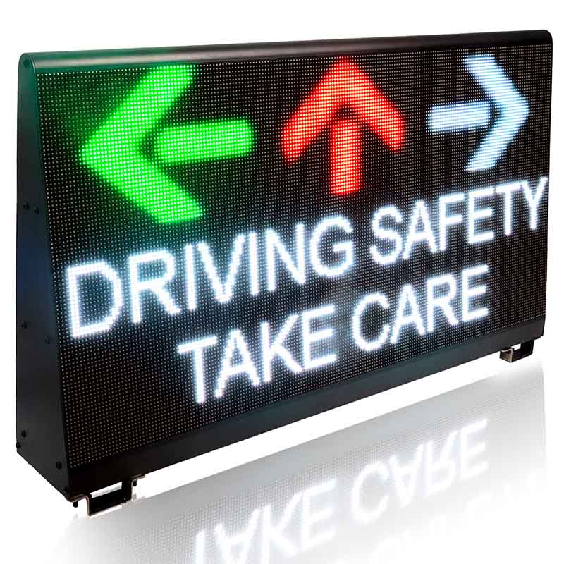 Leadleds Vehicle Roof Top Sign Advertising Messages Board Two Sides Visibility