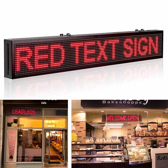 Leadleds Scrolling LED Sign with Serial Communication Protocol Image principale du produit