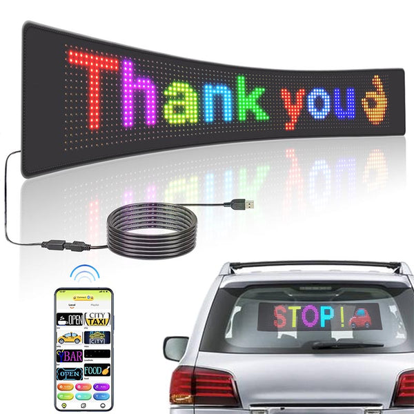 Leadleds Flexible Led Car Sign USB 5V Scrolling Advertising Sign Post