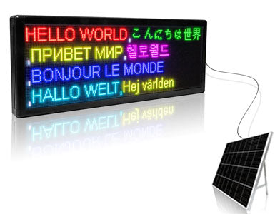solar powered outdoor led display
