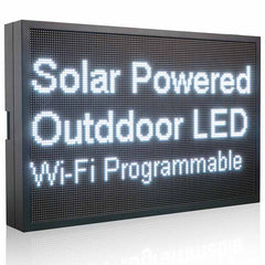 solar powered letters