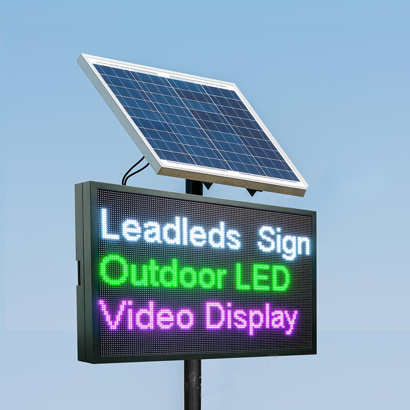 solar powered led display board