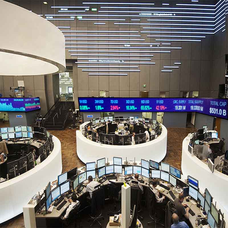 Leadleds Electronic Led Ticker Tape Display Board Digital Signage with SDK Docking Stock Market Finacial News