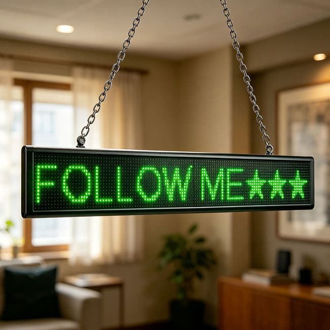 wifi Programmable Scrolling LED Sign Board Indoor Use Secondary image