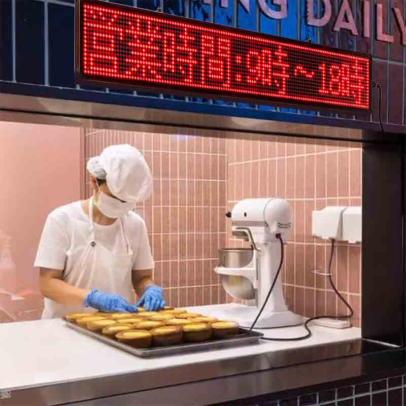 Leadleds 26in Full Color Office Signs Scrolling 7 Colors Text Images for Office School Storefront Church